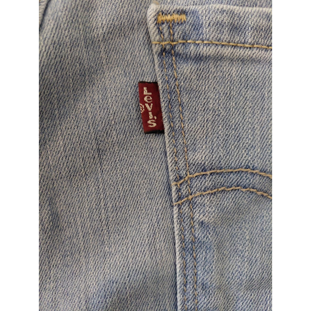 Levi's 505 Straight Leg Medium Wash Denim Jeans Cotton Stretch Women's Size 8S - Picture 6 of 7